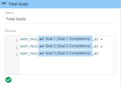 NARY_MAX Goal Sum