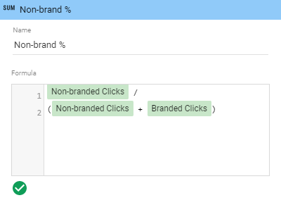 Non-brand Percentage